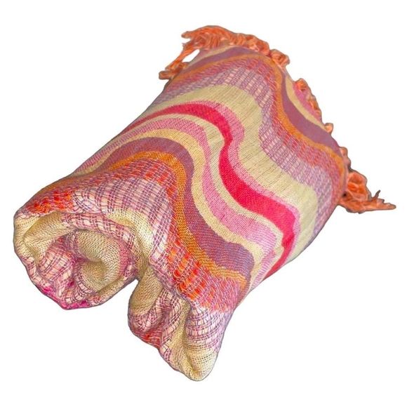 Vintage Chevron Print Pashmina - Bid Now = Discounted Shipping - Picture 4 of 12